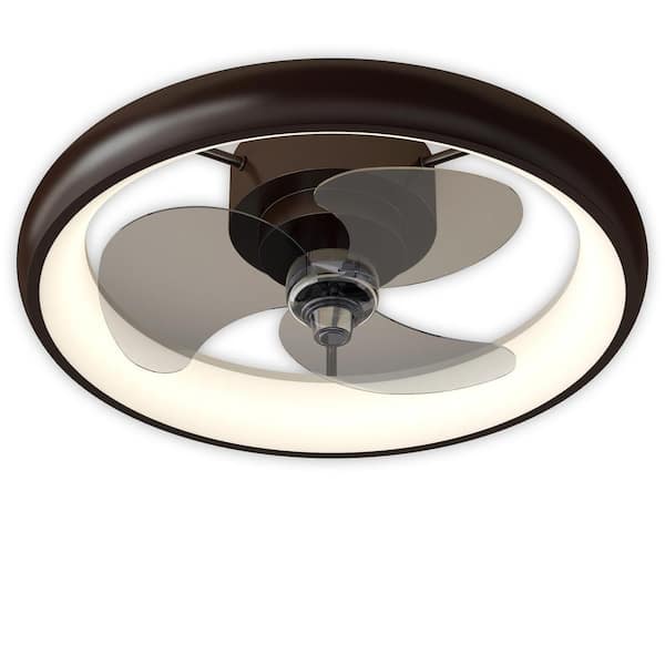 Modland Light Pro 20 in. LED Indoor Brown Smart Ceiling Fan with Lights Dimmable and DC Motor