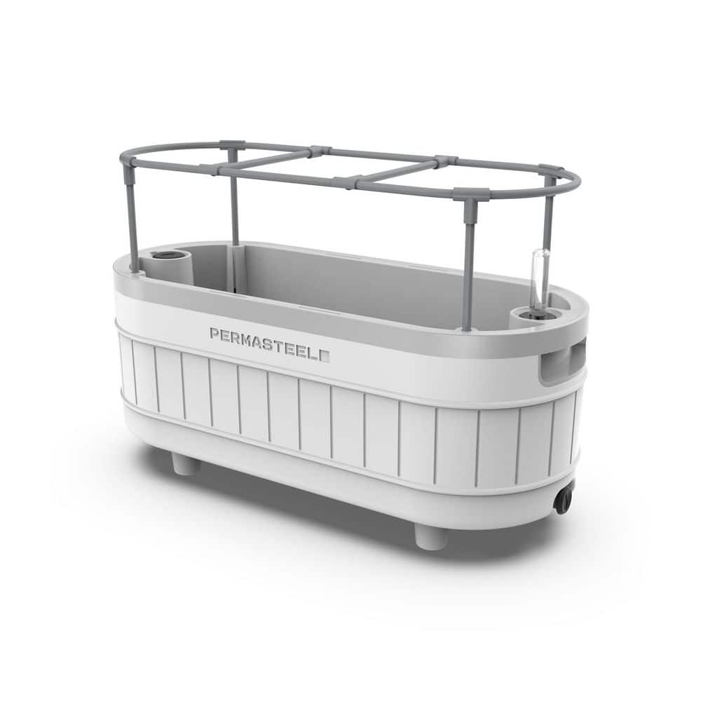 Garden Herb Plastic Planter with Trellis and Adjustable Bracket, Self-Watering System with Water Level Indicator, White price history on PriceWatchPro