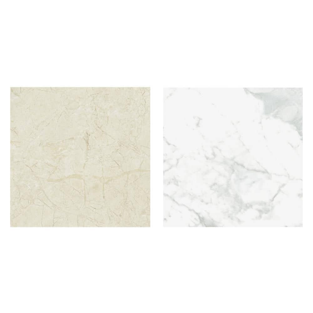 Reve Checker Blanc with Beige 6 in. x 6 in. Porcelain Floor and Wall Take Home Tile Sample price history on PriceWatchPro