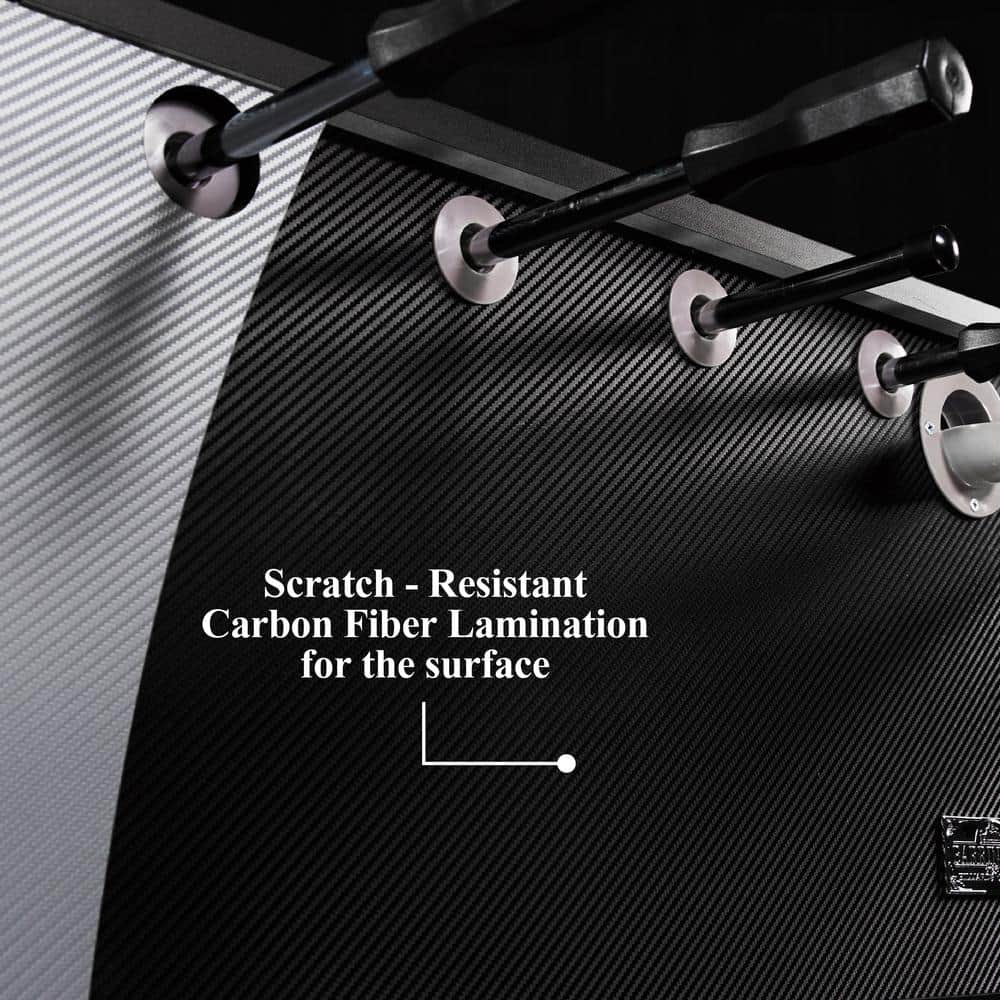 Barrington 58'' Gray Carbon Fiber Foosball Table