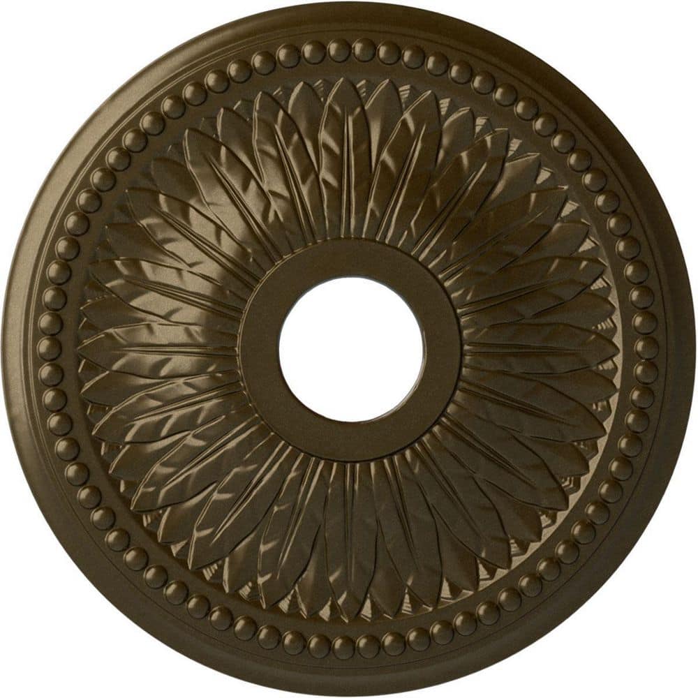 Bailey 18" Hand-Painted Brass Polyurethane Ceiling Medallion