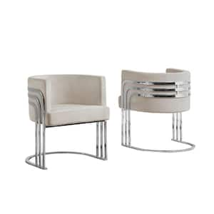 Giselle grey discount upholstered dining chair