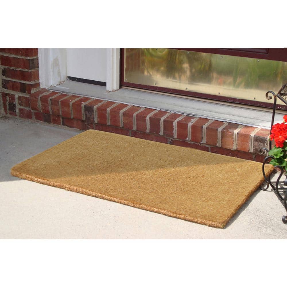 Heavy Duty Natural Coir Outdoor Doormat, 30" x 48"