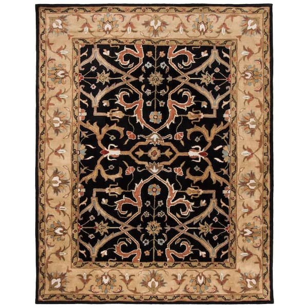 SAFAVIEH Heritage Charcoal/Beige 5 ft. x 8 ft. Area Rug