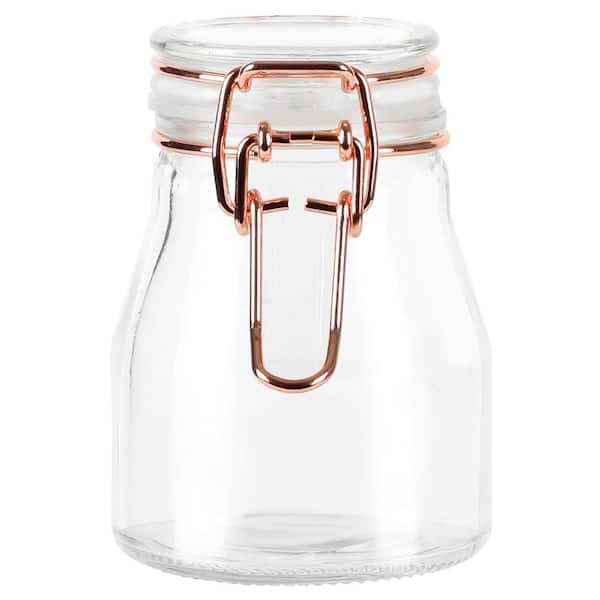 GIBSON HOME 4-Piece Treasure Trove Mini 3.8oz Glass Food Storage Jar Set  985119201M - The Home Depot