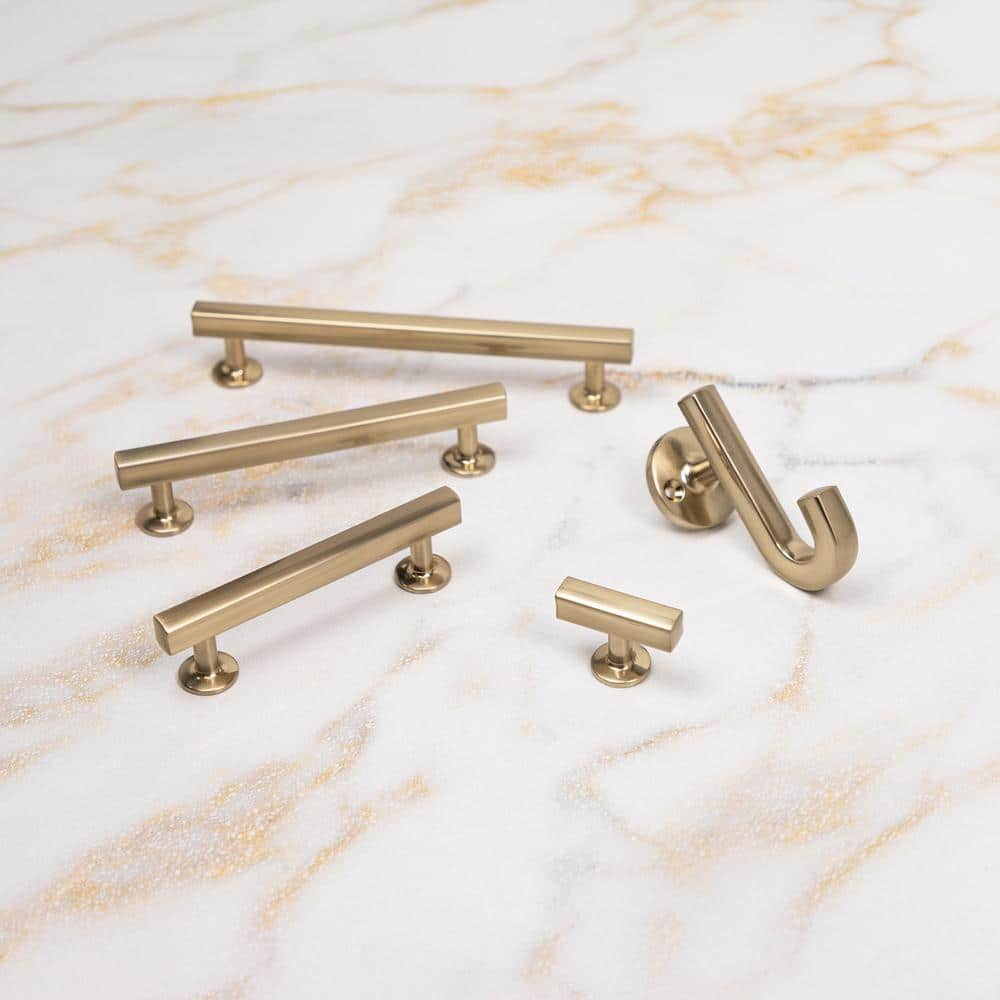 Champagne Bronze 3-3/4" Modern Cabinet Bar Pull