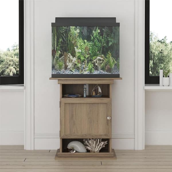 FLIPPER BY OLLIE & HUTCH Flipper Rustic Oak 10 / 20 gal. Aquarium Stand