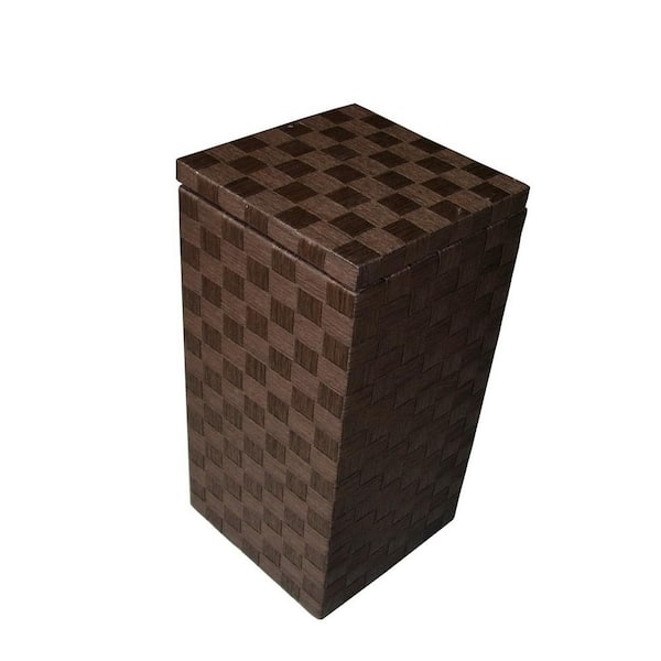 BAUM Liberty Espresso Apartment Hamper in 24-Ply Natural Cord Lined