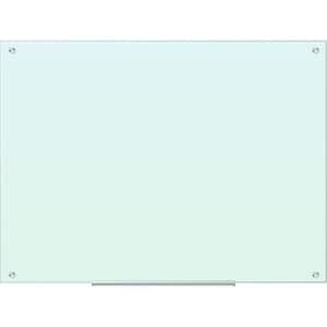47 in. x 35 in. White Frosted Surface Frameless Glass Dry Erase Board