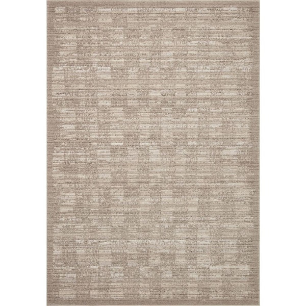 Loloi Darby Pebble/Sand 18 in. x 18 in. Sample Transitional Modern Area Rug