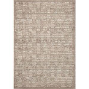 Darby Pebble/Sand 18 in. x 18 in. Sample Transitional Modern Area Rug