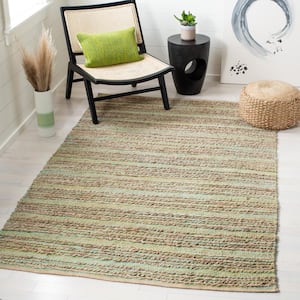 Cape Cod Green 2 ft. x 3 ft. Striped Area Rug