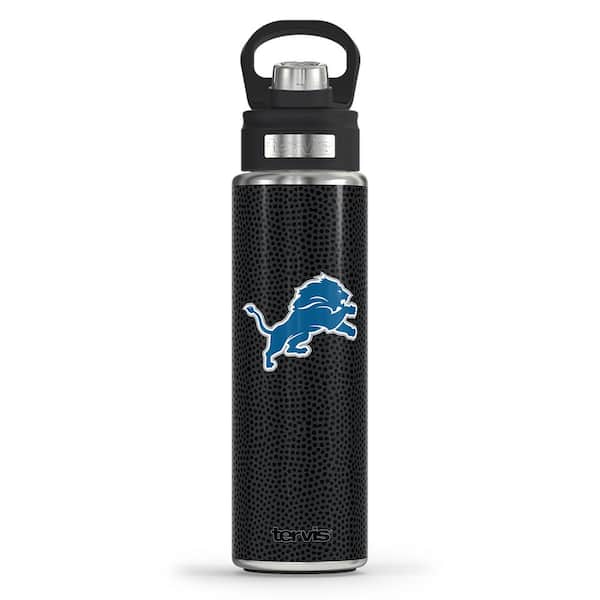 Tervis NFL DET LIONS LOGO BK 24OZ Wide Mouth Water Bottle Powder Coated Standard Lid
