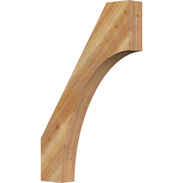 Ekena Millwork 4"W x 24"D x 36"H Westlake Rough Sawn Knee Brace, Western Red Cedar