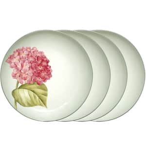 Colorwave Green 8.25 in. (Green) Stoneware Floral Accent Plates, (Set of 4)