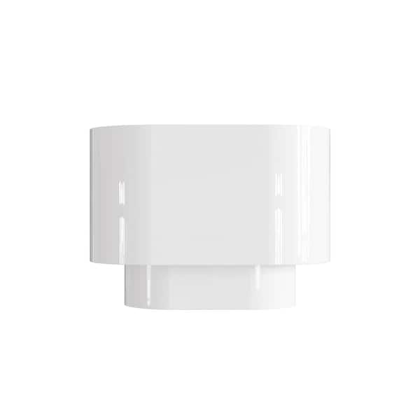 Livex Lighting Springview 11 in. 1-Light White ADA Wall Sconce with Steel Shade
