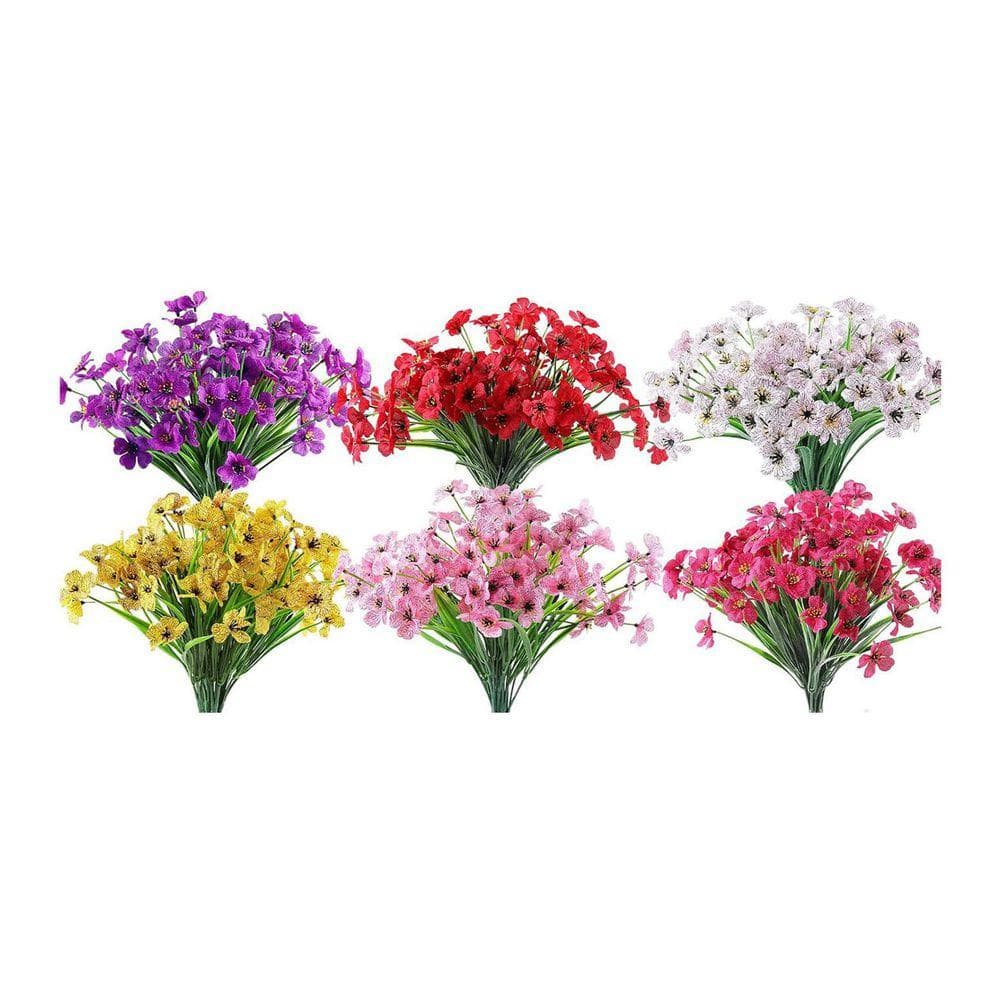 13 in. Multi-Colored Indoor/Outdoor Artificial Assorted Flowers