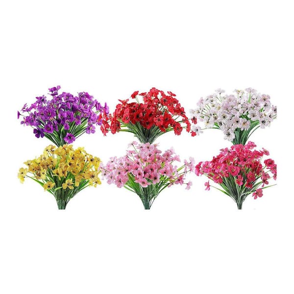 13 in. Multi-Colored Indoor/Outdoor Artificial Assorted Flowers