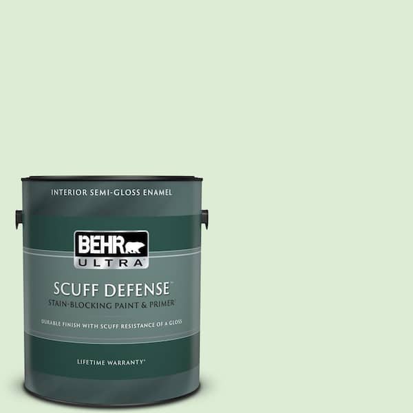 BEHR ULTRA 1 gal. #M390-2 Misty Meadow Extra Durable Semi-Gloss Enamel Interior Paint & Primer