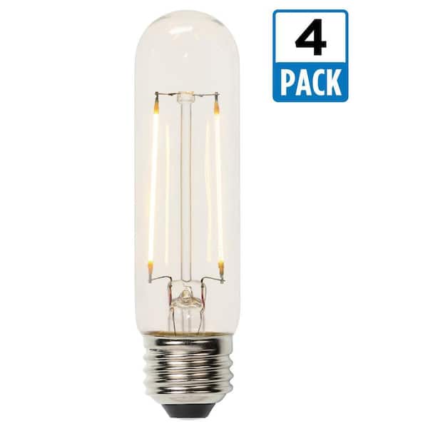 Westinghouse 60W Equivalent Soft White T10 Dimmable Filament LED Light Bulb (4-Pack)