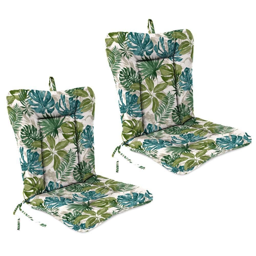 38 in. L x 21 in. W x 3.5 in. T Rectangular Outdoor Dining Chair Cushion in Piermont Palm (2-Pack) price history on PriceWatchPro
