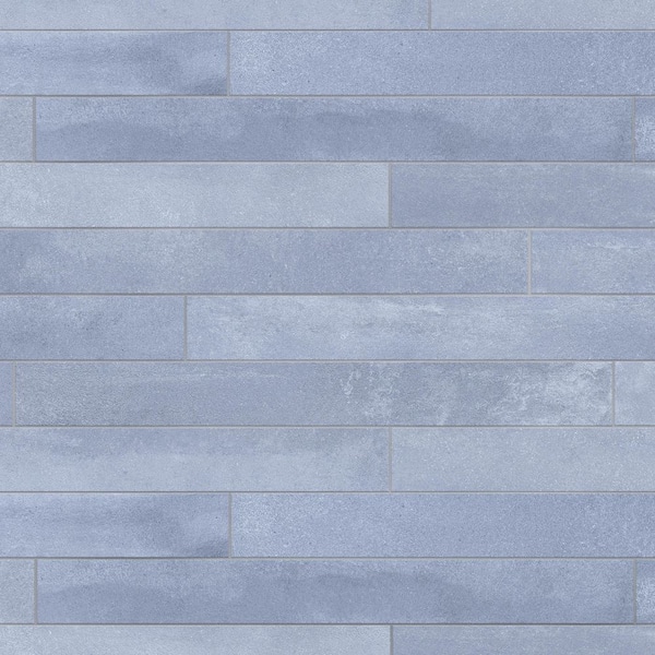 Tucson Blue 2 in. x 18 in. Porcelain Floor and Wall Tile (8.29 sq. ft. /Case)