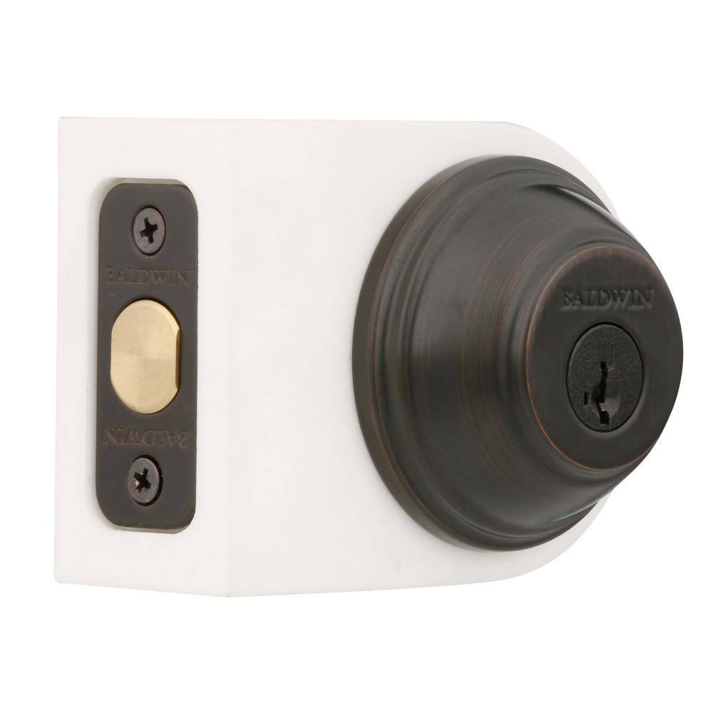 Venetian Bronze Double Cylinder Round Deadbolt Lock