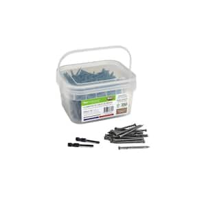 2-1/2 in. #10 Torx Flat Undercut Pebble Grey and Whidbey Color-Match Deck Screws 350-Count/Box