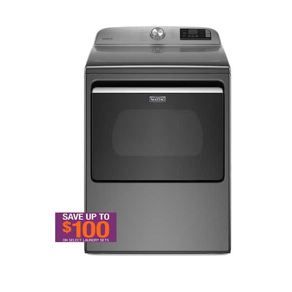 Maytag 7.4 cu. ft. 240Volt Metallic Slate Smart Capable Electric Dryer