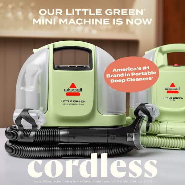 BISSELL Little Green Mini Cordless Portable Carpet Upholstery
