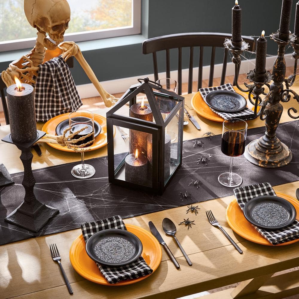 Richmond Black Cast Iron Taper Candleholders Set of 3