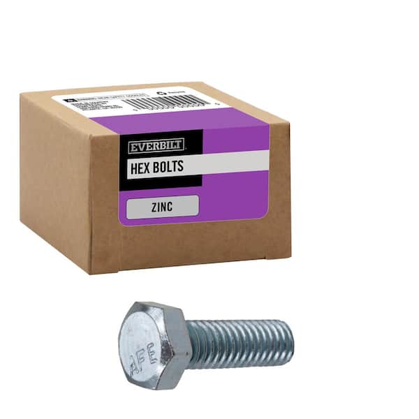 Crown Bolt 5/16 in.-18 tpi x 1 in. Zinc-Plated Hex Bolt
