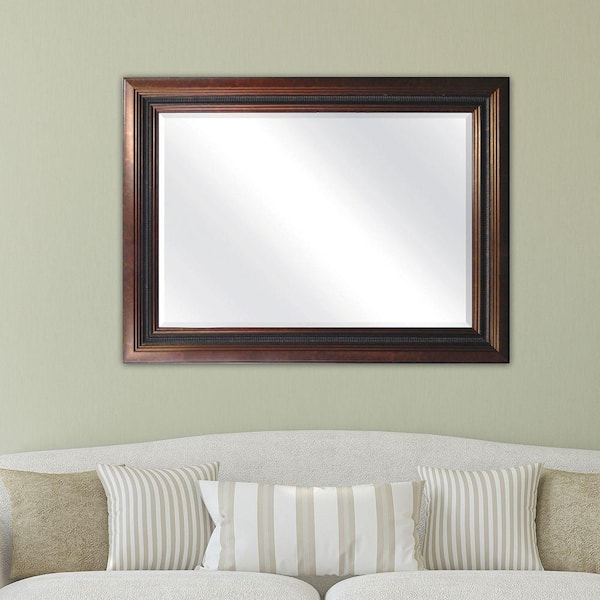 MCS Medium Rectangle Aged Copper Casual Mirror (38.25 in. H x 28.25 in. W)