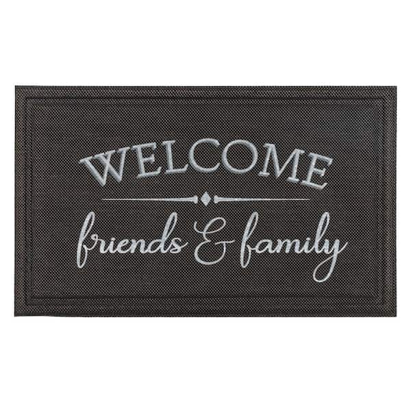 Mohawk Home Welcome Friends and Family Multi 18 in. x 30 in. Door Mat