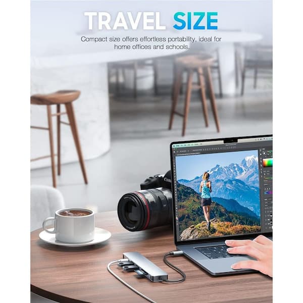 OBJLGEV USB C Hub Multi-Port Adapter for MacBook Pro 7-in-1 HDMI