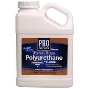 Pro Finisher 1 gal. Clear Semi-Gloss Water-Based Polyurethane for Floors (4-Pack)