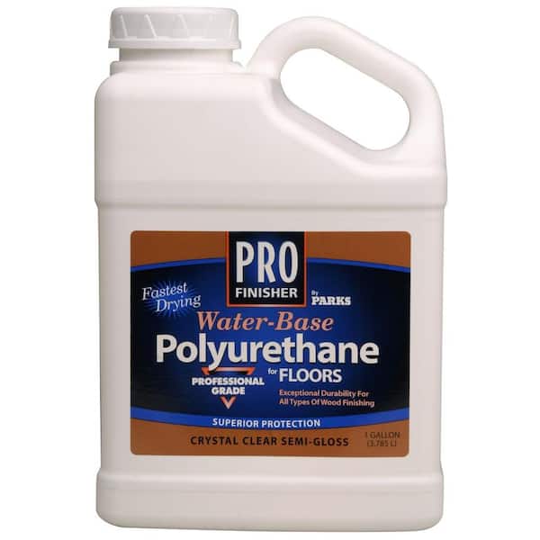 Rust-Oleum Parks Pro Finisher 1 gal. Clear Semi-Gloss Water-Based Polyurethane for Floors