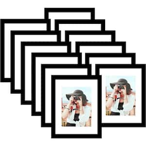 8.5 in. x 11 in. Black Picture Frame Photo Frames (Set of 12)