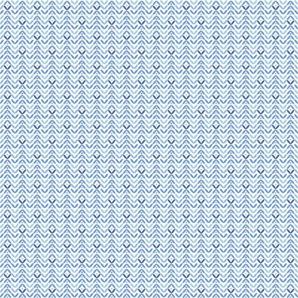 Unbranded Tulip Flip Blue Mint Navy Matte Finish Non-Woven Paper Non-Pasted Wallpaper Roll