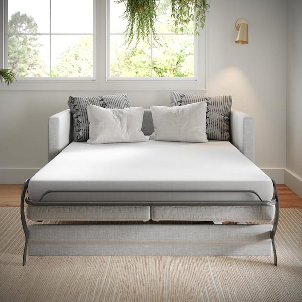 Carnegy Avenue Cloud 4 in. Cooling Memory Foam Full Medium Mattress in a Box for Sleeper Sofas, Dorm, Boat, or RV Use