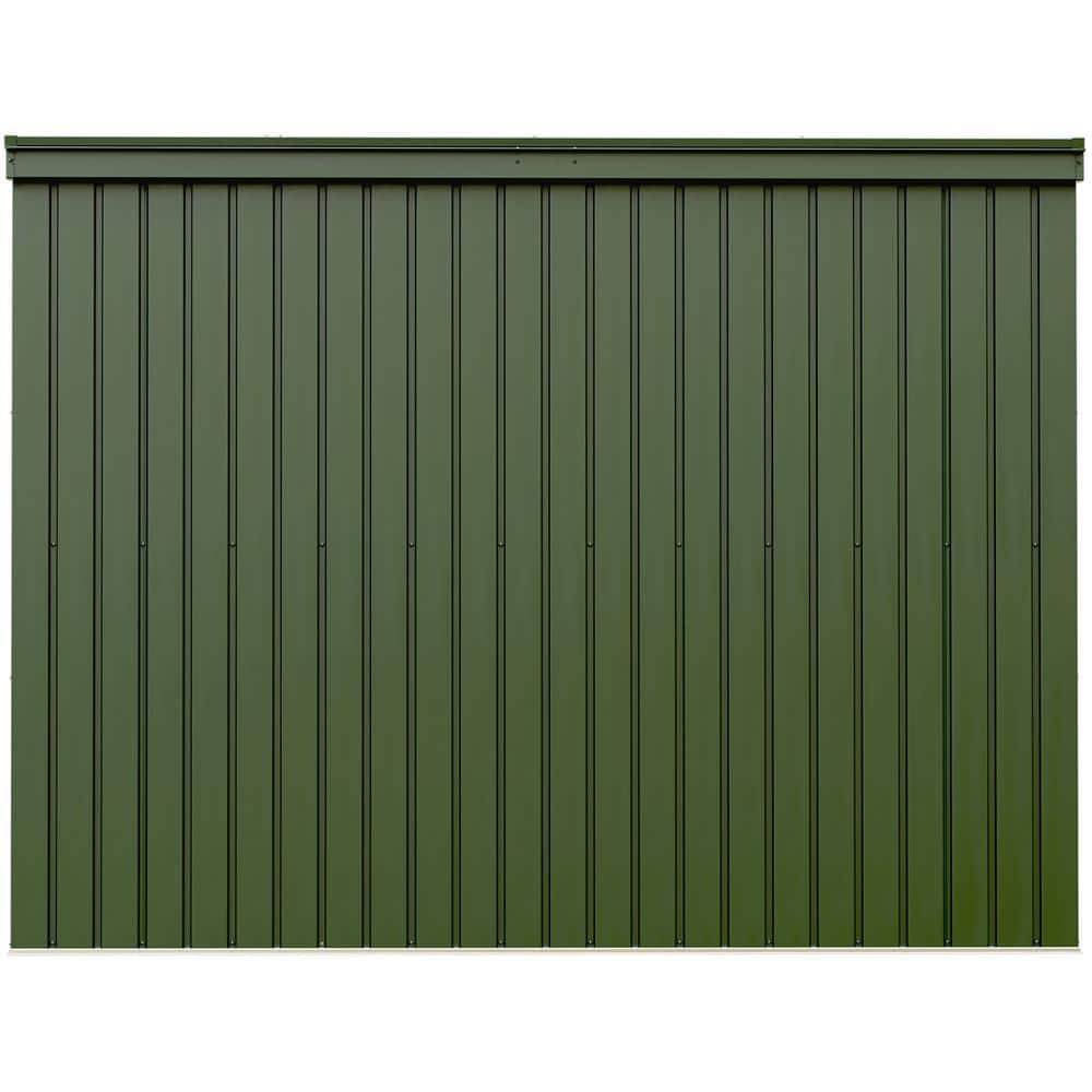 Scotts 8' x 4' Green Galvanized Steel Garden Storage Shed