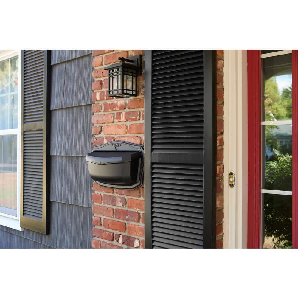 Black Aluminum Vintage Wall Mounted Mailbox