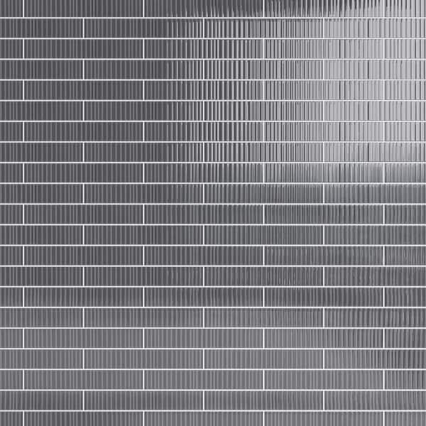 MOLOVO Nova Iron Gray Decor 1.97 in. x 11.81 in. Polished Ceramic Subway Wall Tile (5.38 sq. ft./Case)