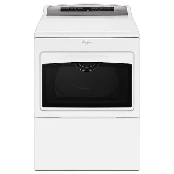 Whirlpool 7.4 cu. ft. 120-Volt HE White Gas Vented Dryer with AccuDry and Intuitive Touch Controls