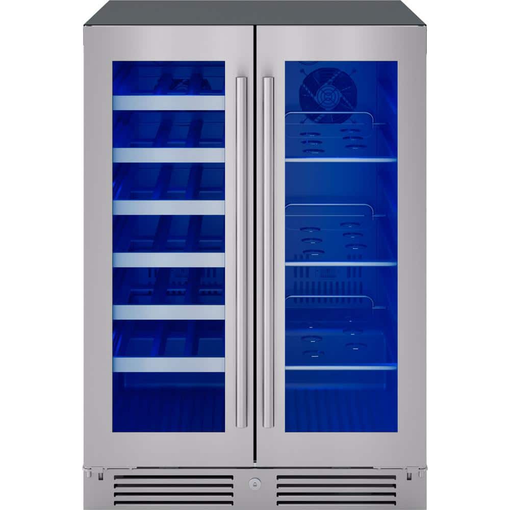 Zephyr 24" Stainless Steel Dual Zone Wine and Beverage Cooler