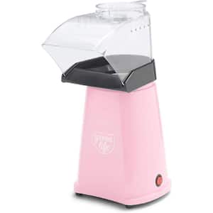 4.5 qt. Plastic PFAS Free Hot Air Countertop Ultra-fast Popcorn Popper in Pink with Corn Kernel Measuring