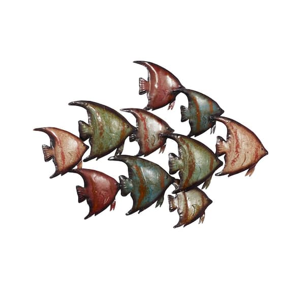 Artvibes Colorful Fish Wall And Door Hanging Decorative Item for