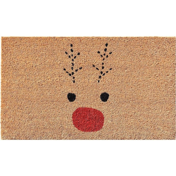 Multi-Colored 72 in. x 36 in. Coir Outdoor Door Mat
