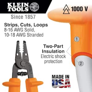 Insulated Wire Stripper/Cutter 8-16 AWG Stranded