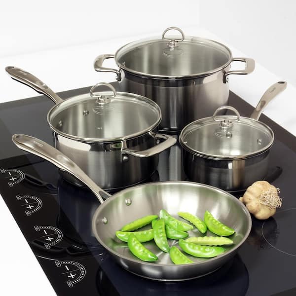 https://images.thdstatic.com/productImages/6e29fe5f-3256-42fe-88d3-dfb9e591a913/svn/brushed-stainless-steel-chantal-pot-pan-sets-slin-7-c3_600.jpg